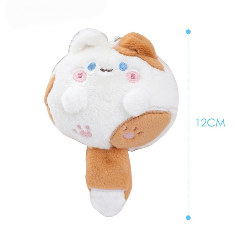 Cute Chubby Cat Plushy Keychain