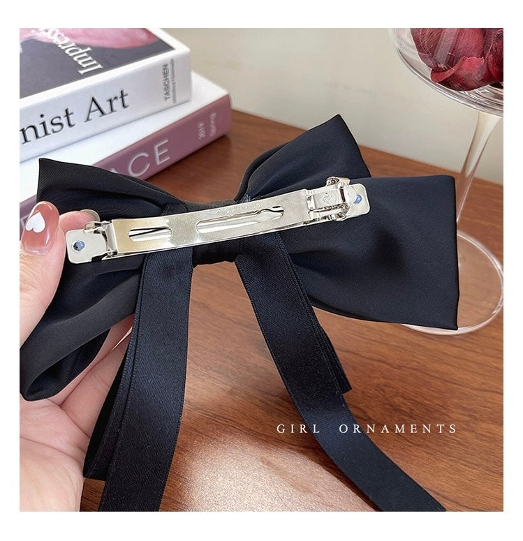 Korean Ballerina Black Hair Bow