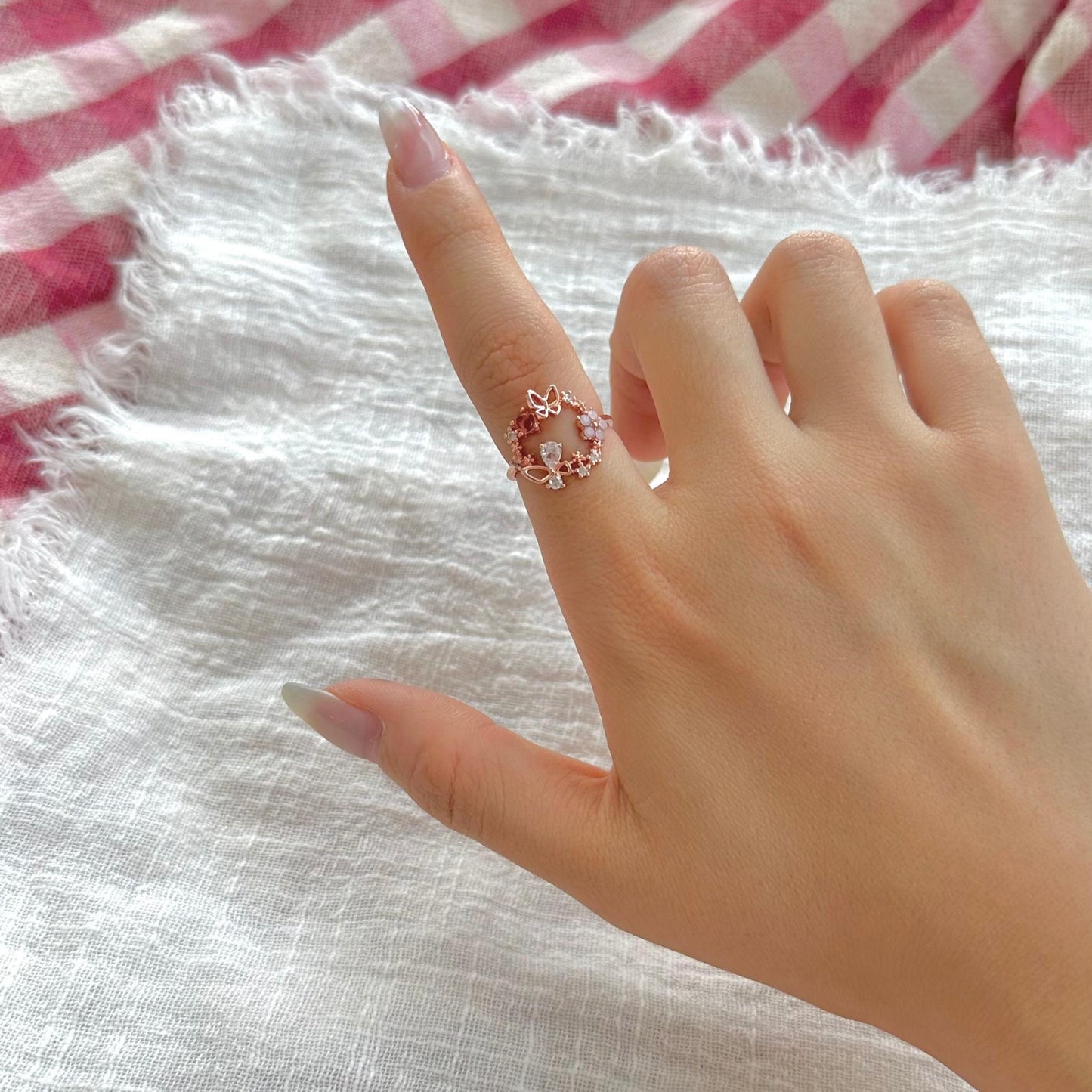 Butterfly Fairy Garden Adjustable Ring - 3 colors