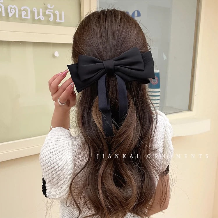 Korean Ballerina Black Hair Bow