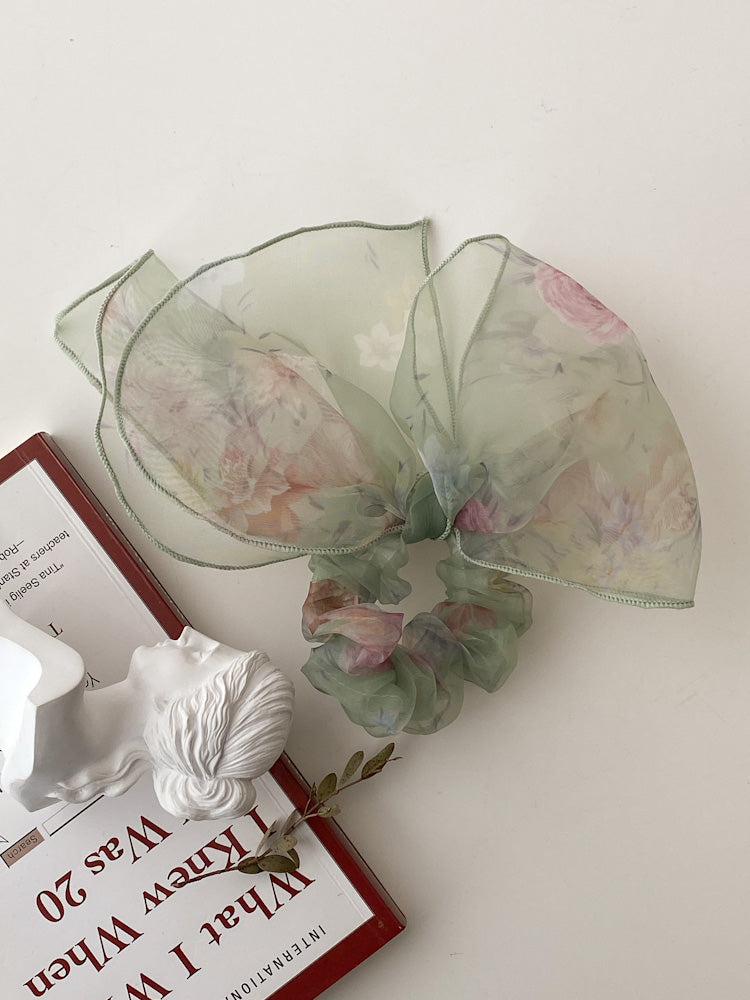 Sky flower see-through royal ribbon hair band 2 colors