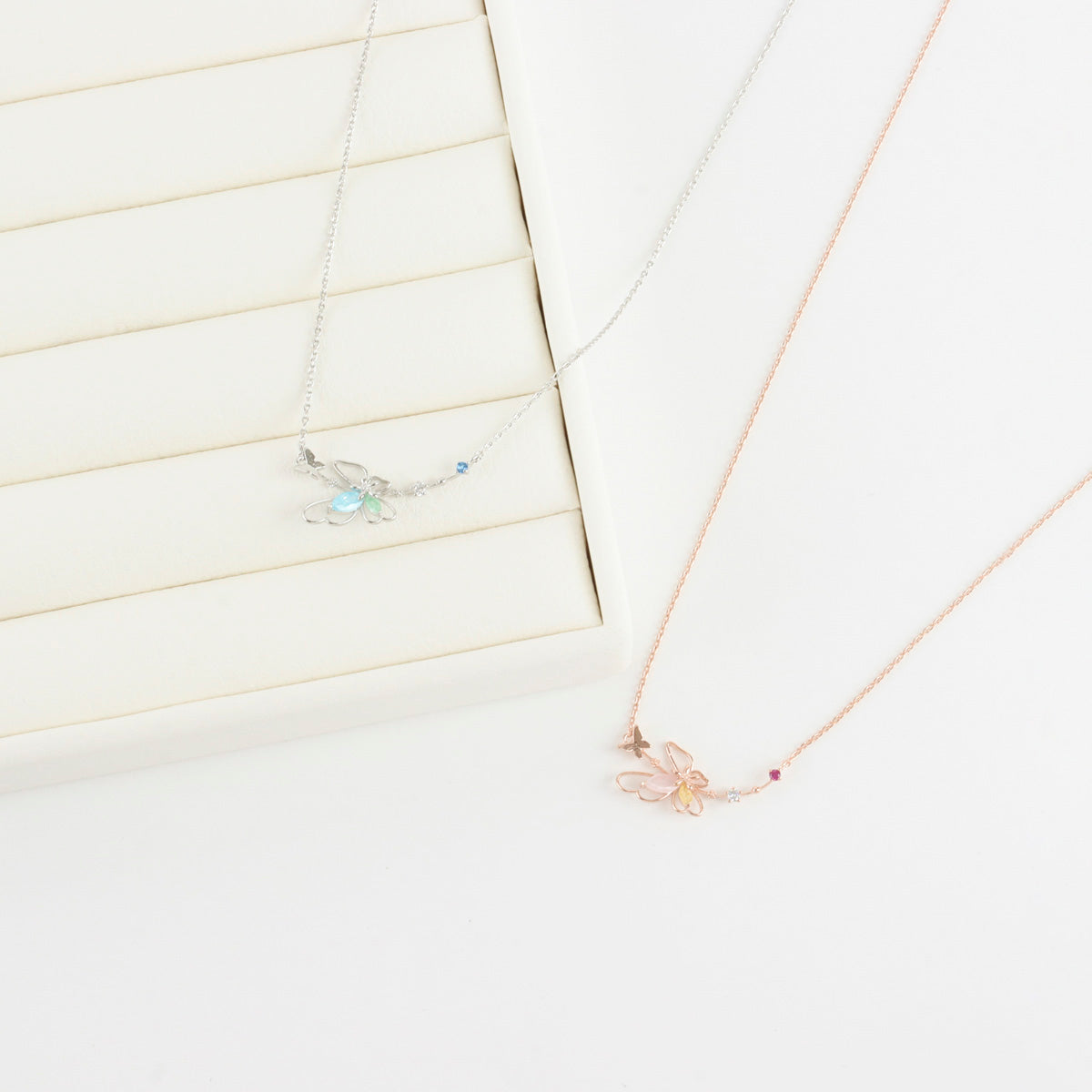 Cute Butterfly Elegant Style Korean Necklace - Made in Korea