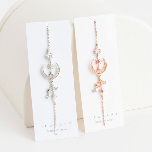 Galaxy Moon Star Dainty Style Korean Bracelet - 2 Colors