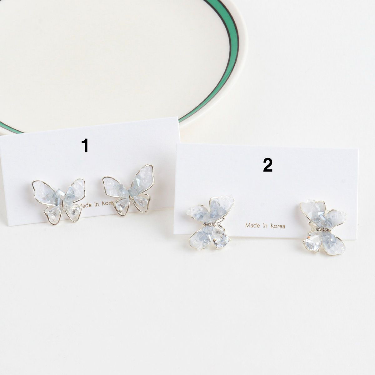 Pastel Purple Magic Cute Butterfly Stud Earrings