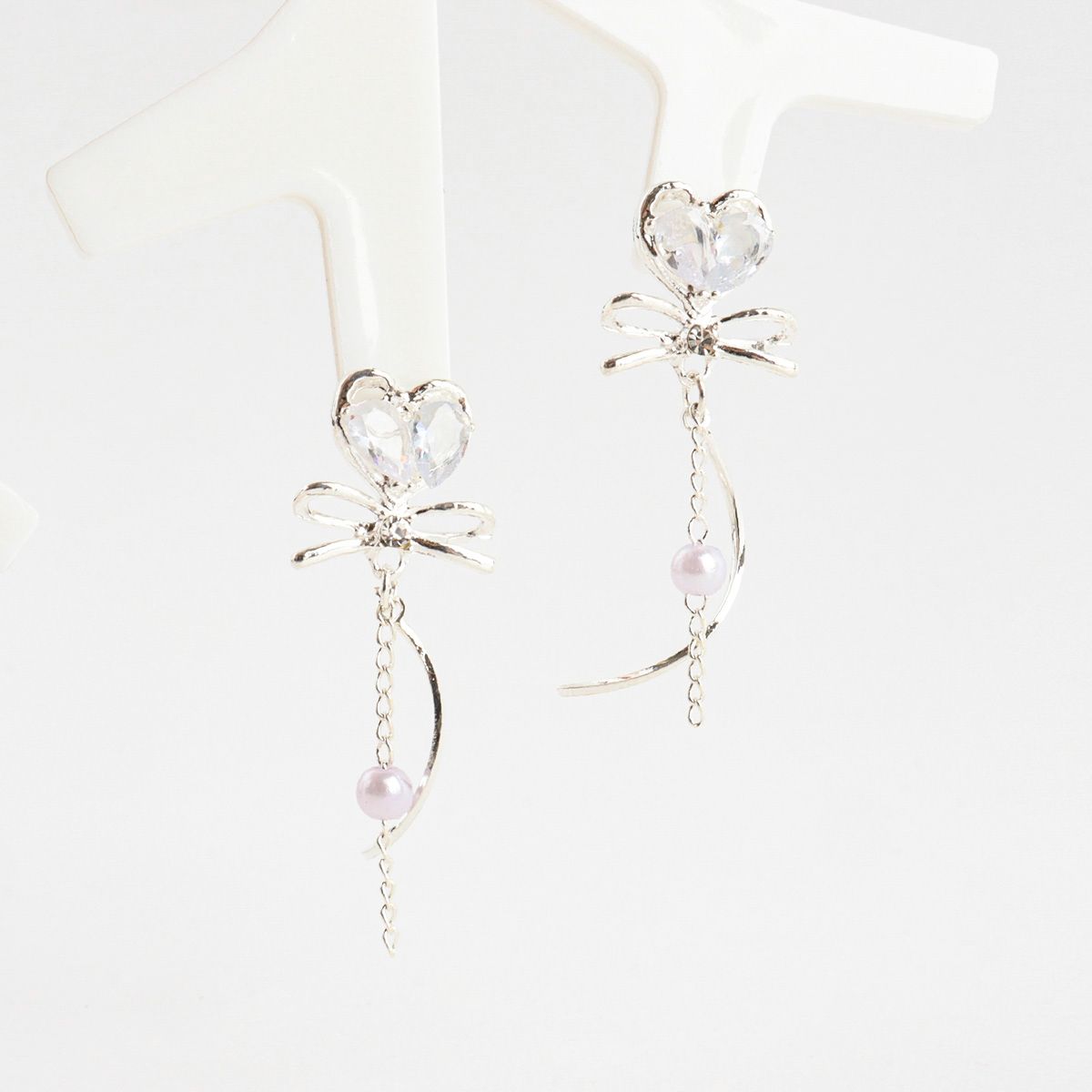 Fairy Heart Dangle Korean Dainty Style Earrings