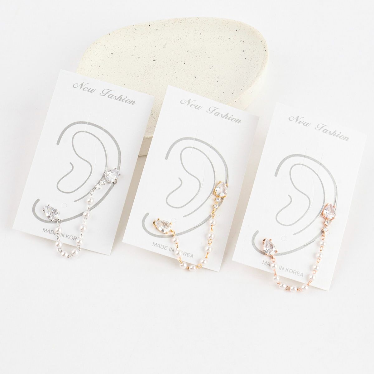 Elegant Pearl Drop Ear-cuff