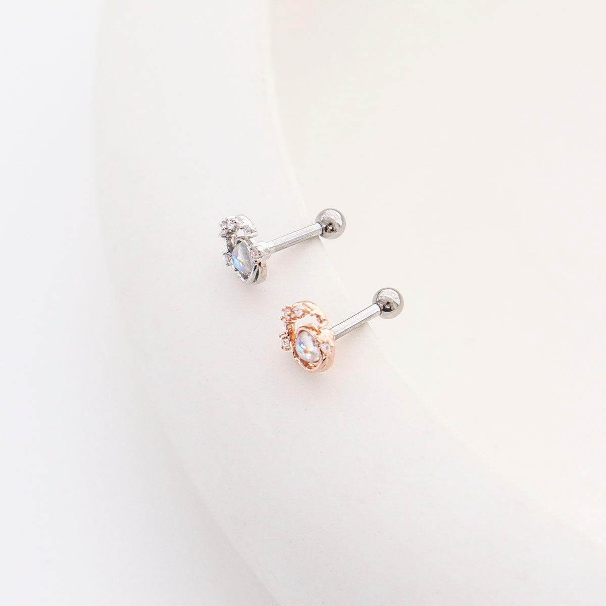 Opal Moon Dainty Style Korean Ear Piercing