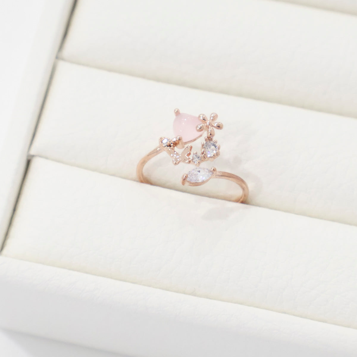 Dainty Heart Princess Ring Made in Korea - 3 colors