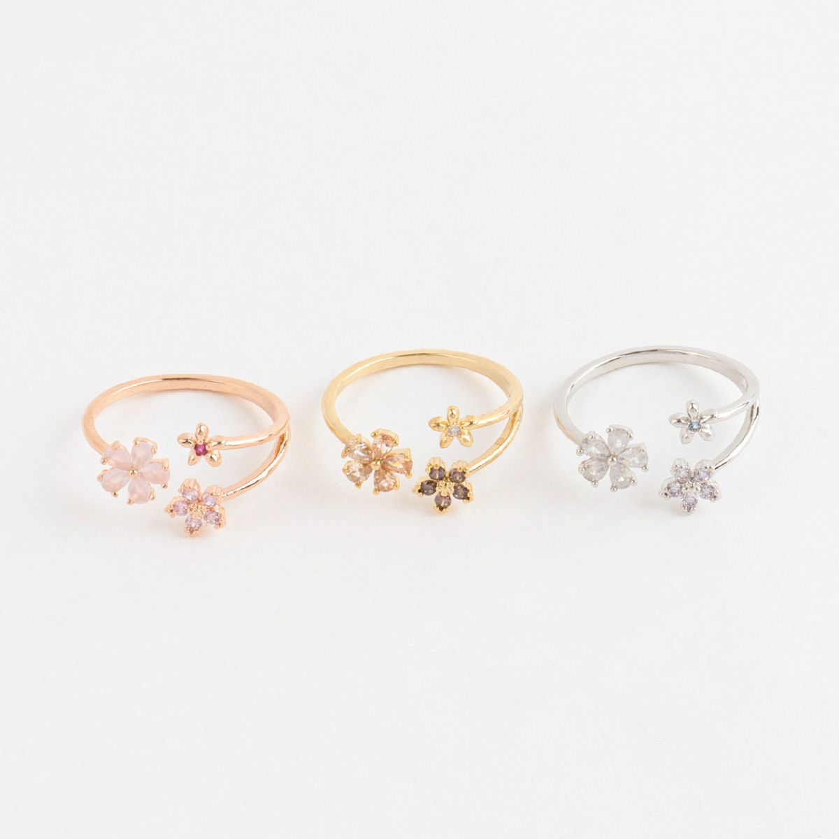 Blossom Sakura Cute Adjustable Ring Made in Korea - 3 Colors