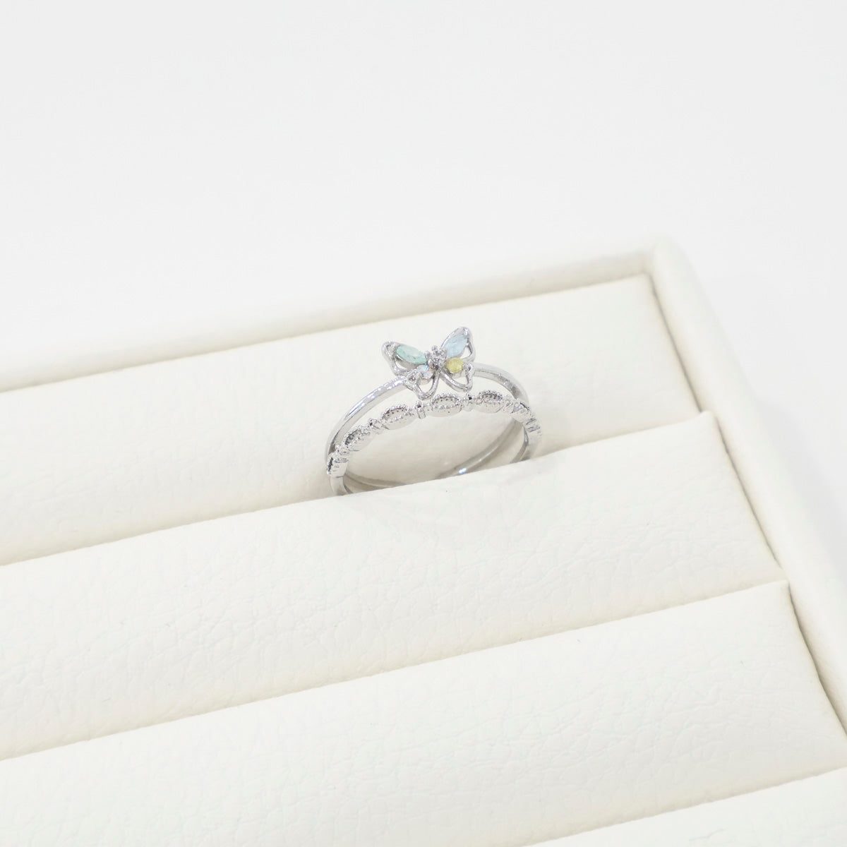 Butterfly Double Layered Rings - 2 colors