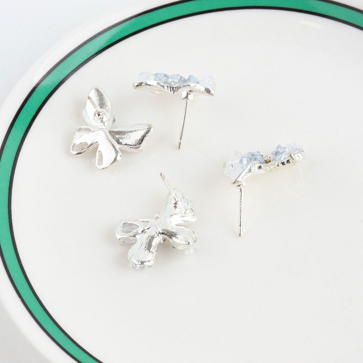 Pastel Purple Magic Cute Butterfly Stud Earrings