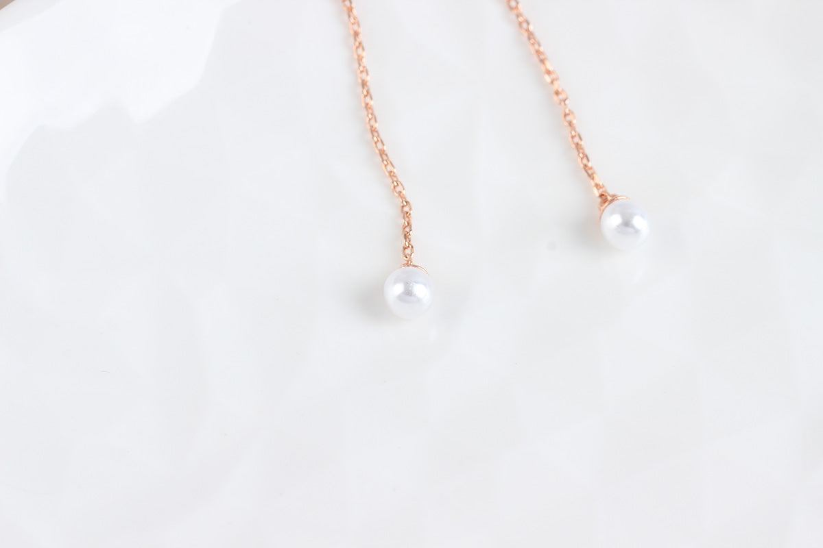 Floral Petit Pearl Drop Earrings - 2 colors