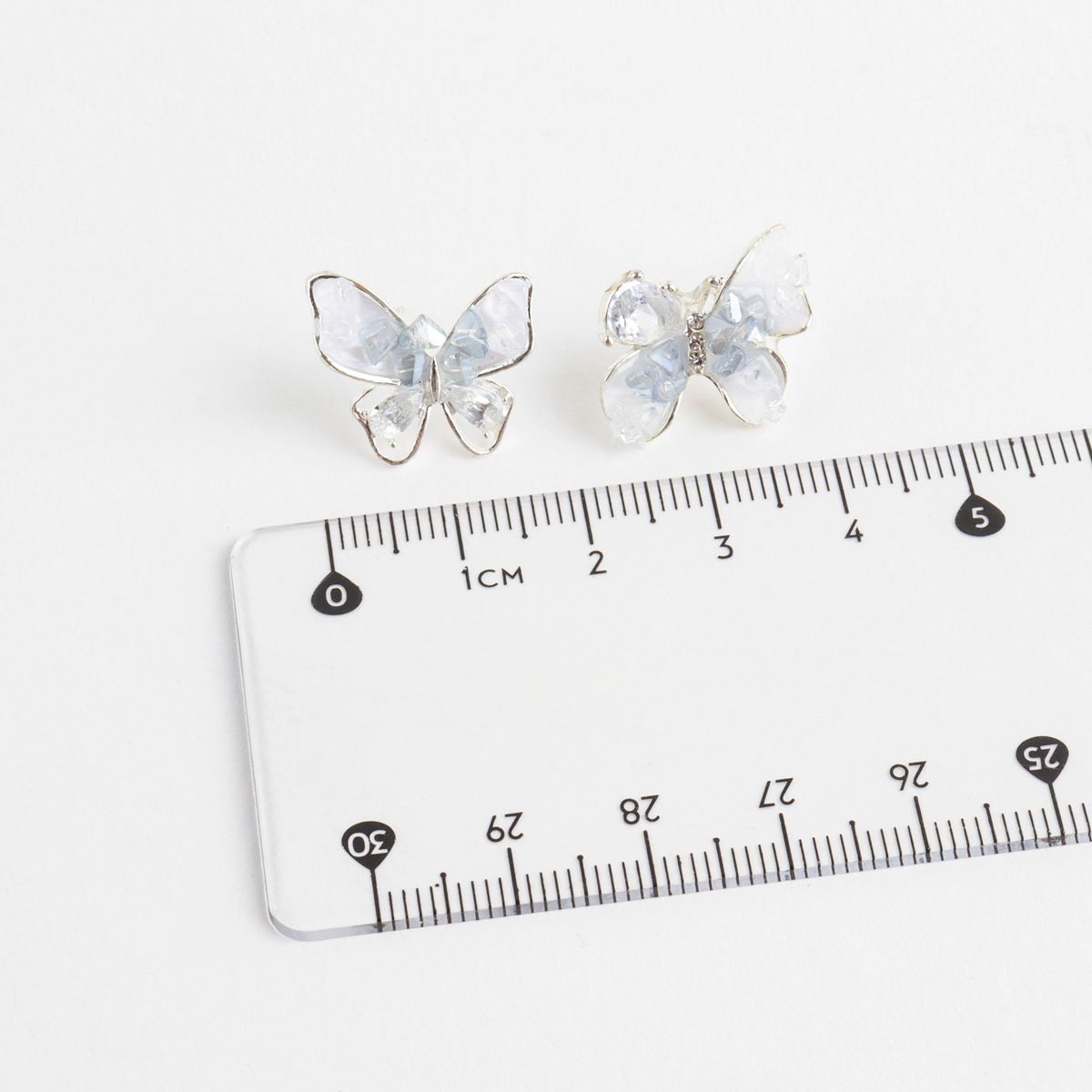 Pastel Purple Magic Cute Butterfly Stud Earrings