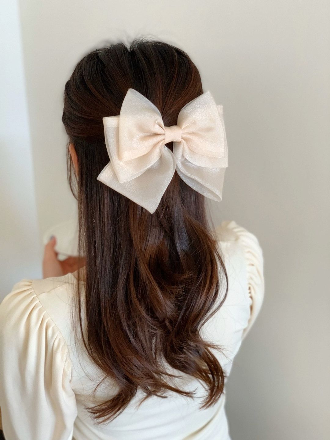 Korean Jumbo Bow Hair Clip (3 colors)