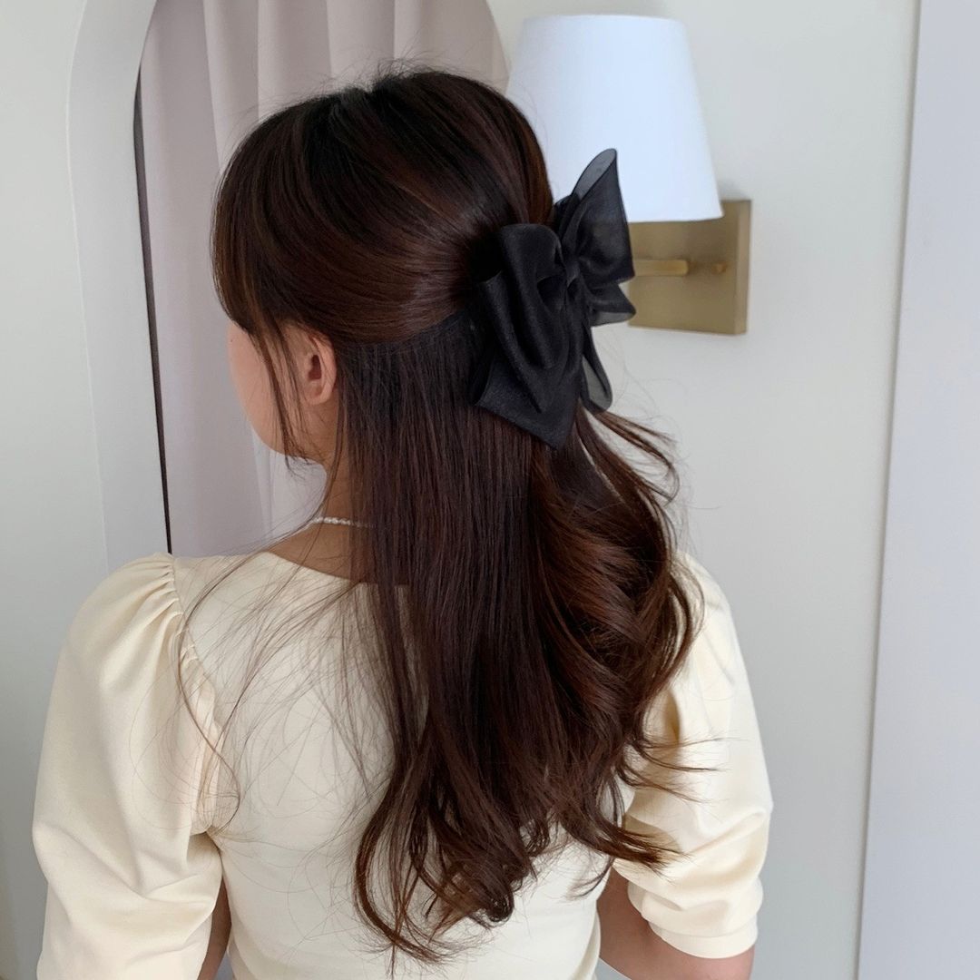 Korean Jumbo Bow Hair Clip (3 colors)
