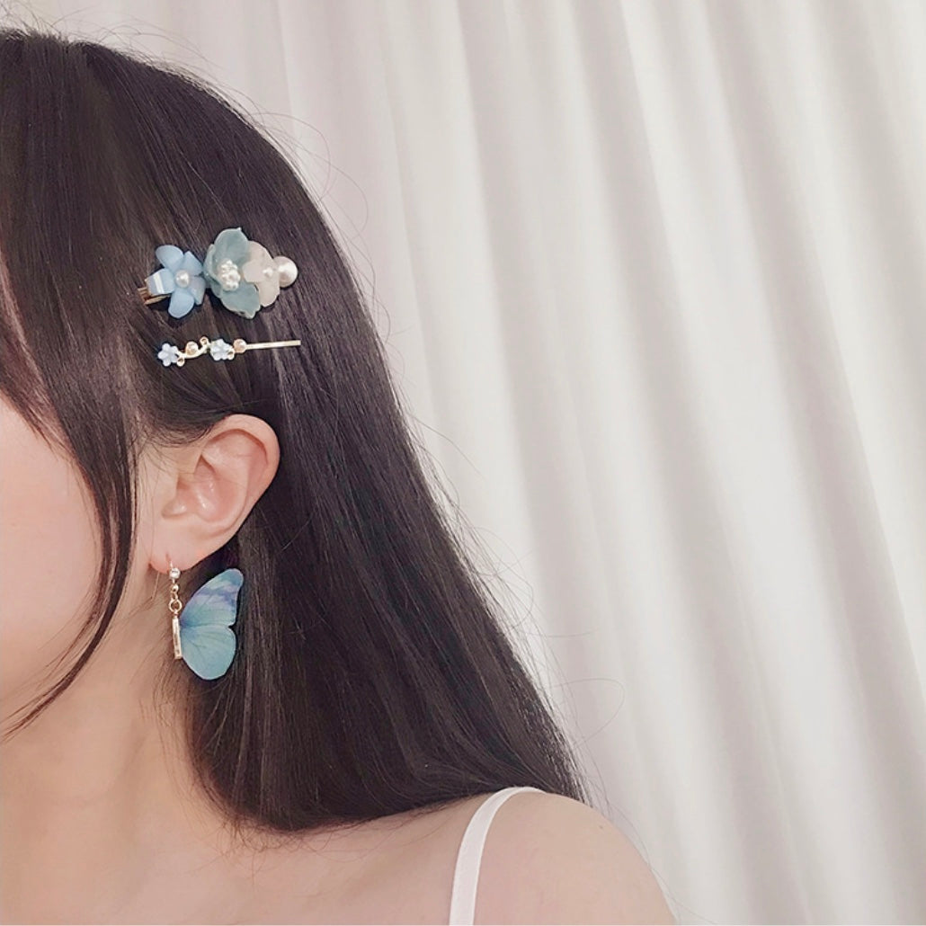 Blue Mystical Butterfly Earrings