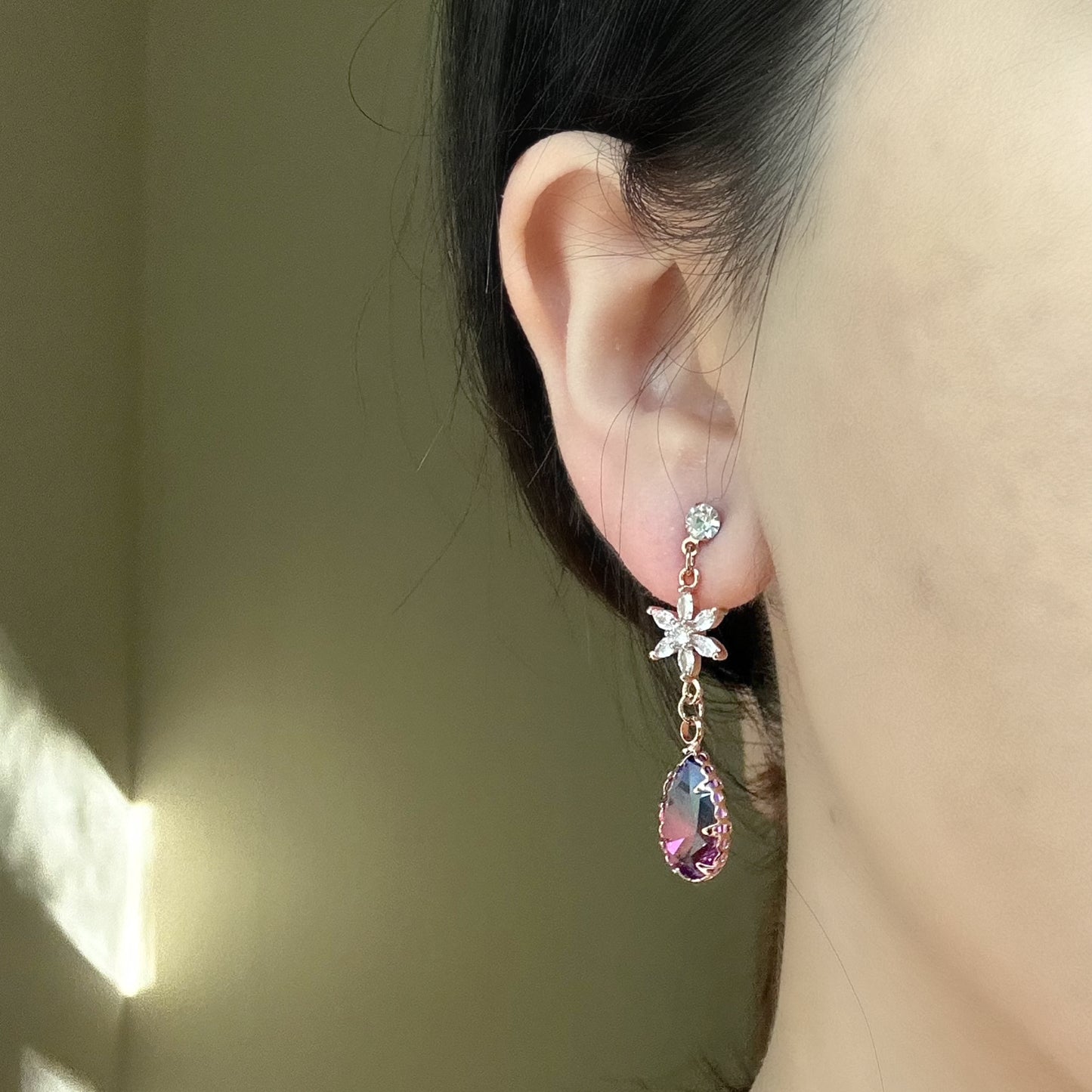 Sailor Moon Kawaii Magical Crystal Drop Dangle Earrings - 3 Colors
