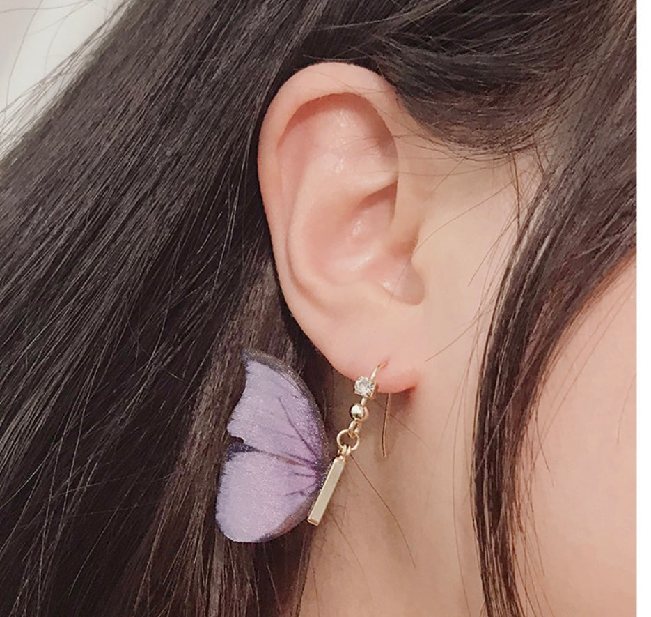 Blue Mystical Butterfly Earrings