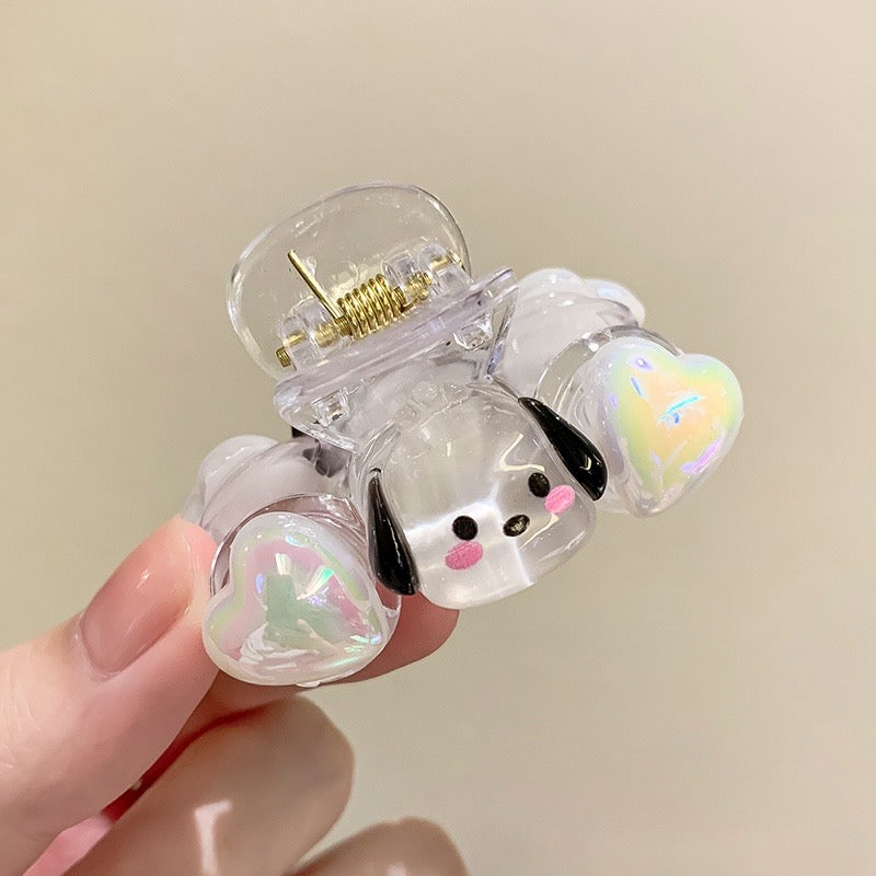 Korean Style Sanrio Hair Clip Heart Pearl