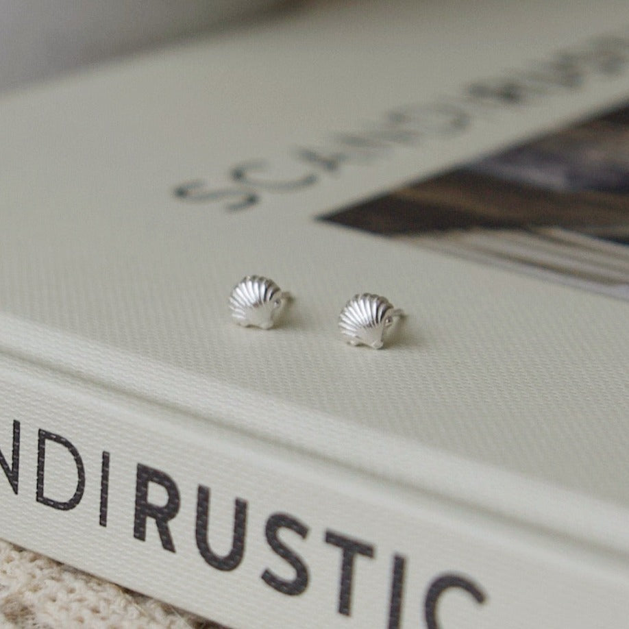 Sea Shell Silver Earrings