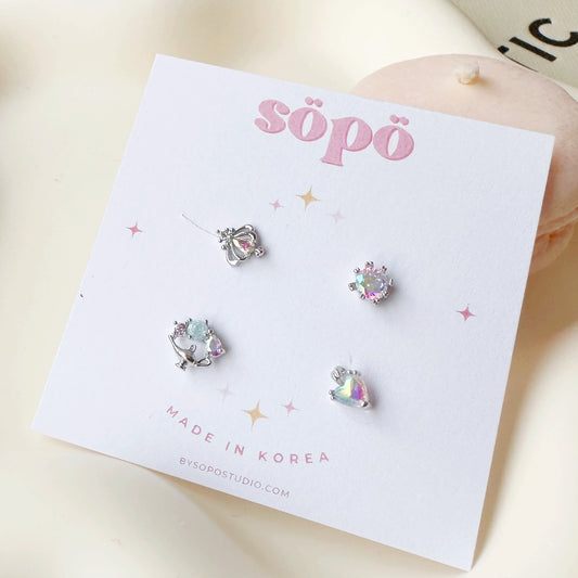 Frozen Blue Earrings set