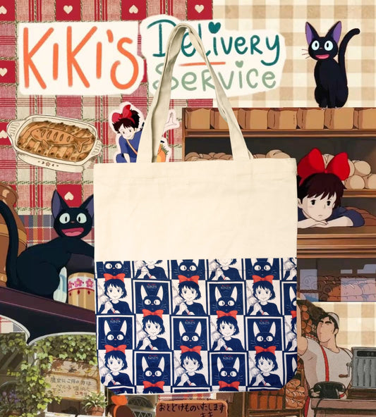 Kiki Delivery Service Pattern Tote Bag