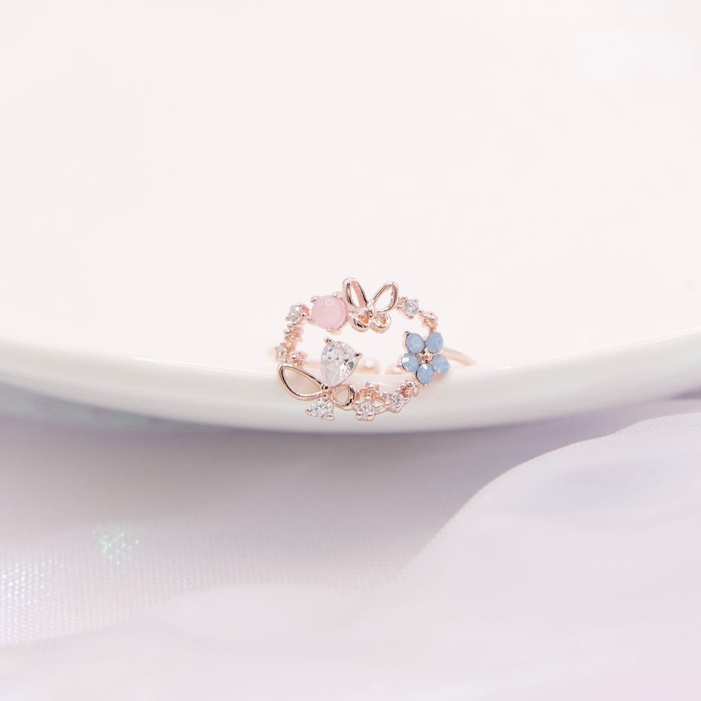 Butterfly Fairy Garden Adjustable Ring - 3 colors
