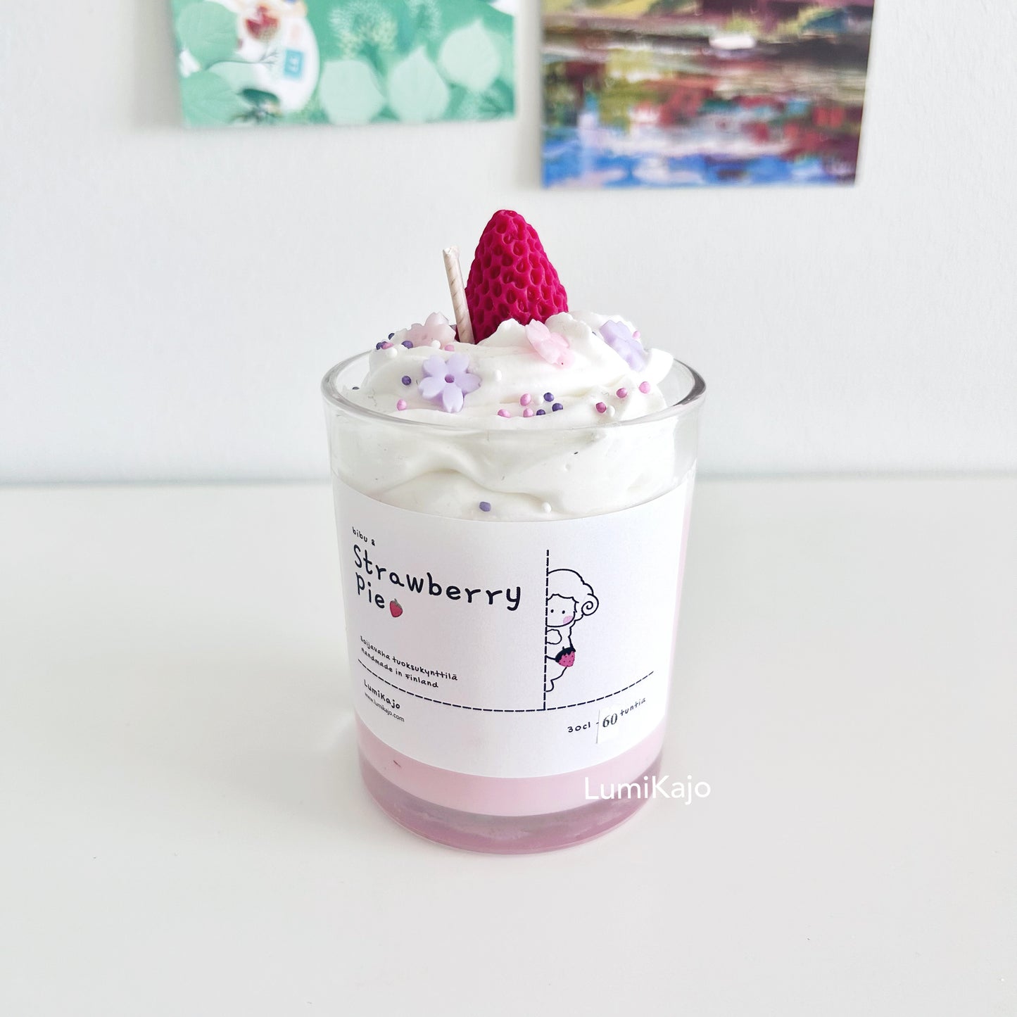 Strawberry Short Pie Candle