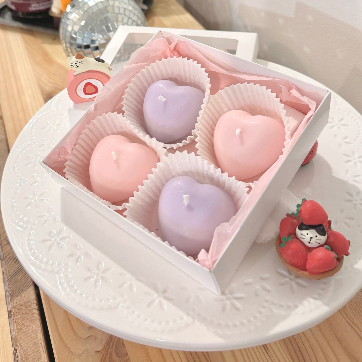 Sweet Heart Soy Wax Candle Box - Made in Finland