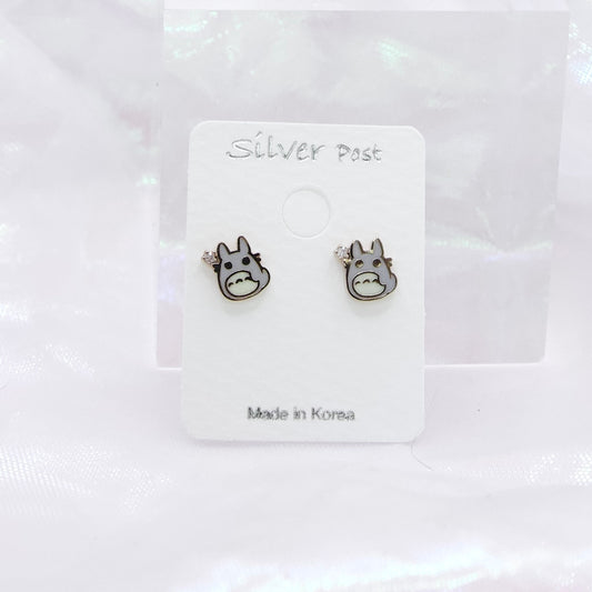 Petit Forest Totoro Studs Korean Cute Style Earrings