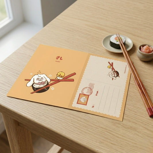 Sushi A6 Postcard - Art by Söpö Studio
