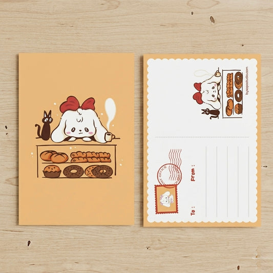 Kiki Bakery A6 Postcard - Art by Söpö Studio