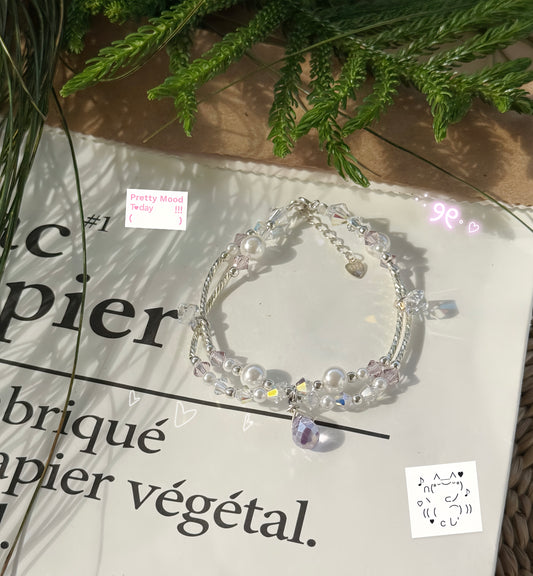 Alina Bracelet - Silver 925 Swarovski Stone Handmade Bracelet