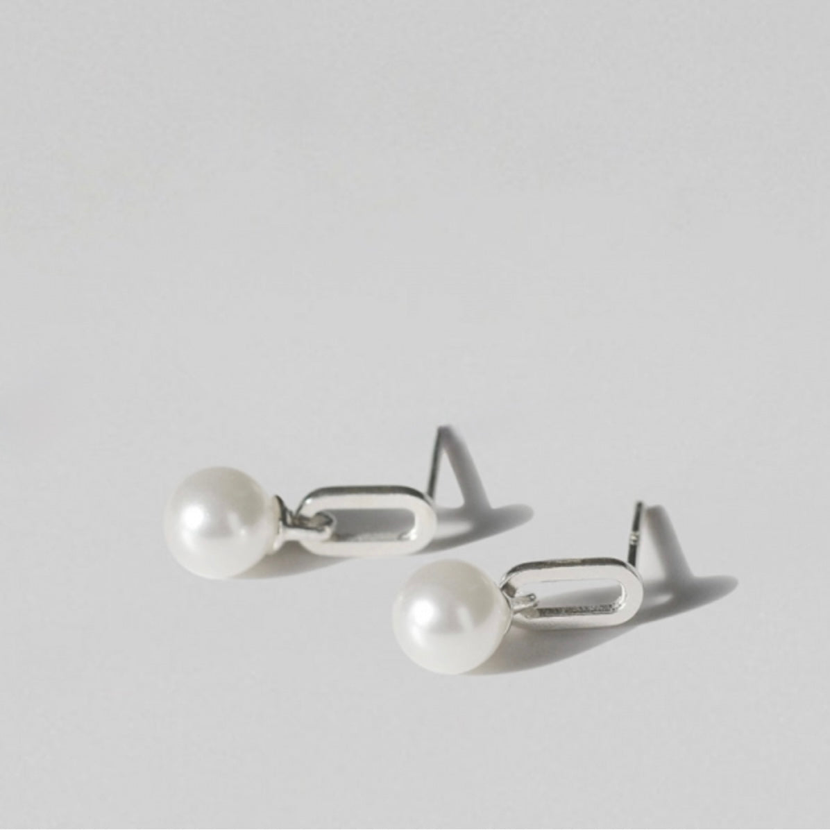 Swallow Pearl Drop Sterling Silver Earrings Made in Korea