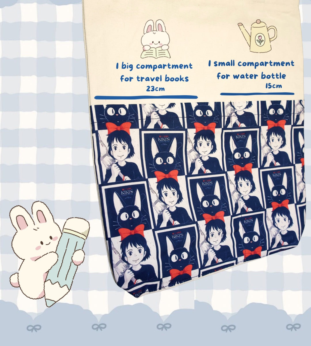 Kiki Delivery Service Pattern Tote Bag