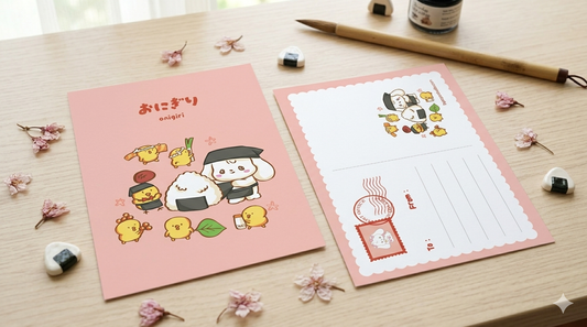 Onigiri A6 Postcard - Art by Söpö Studio