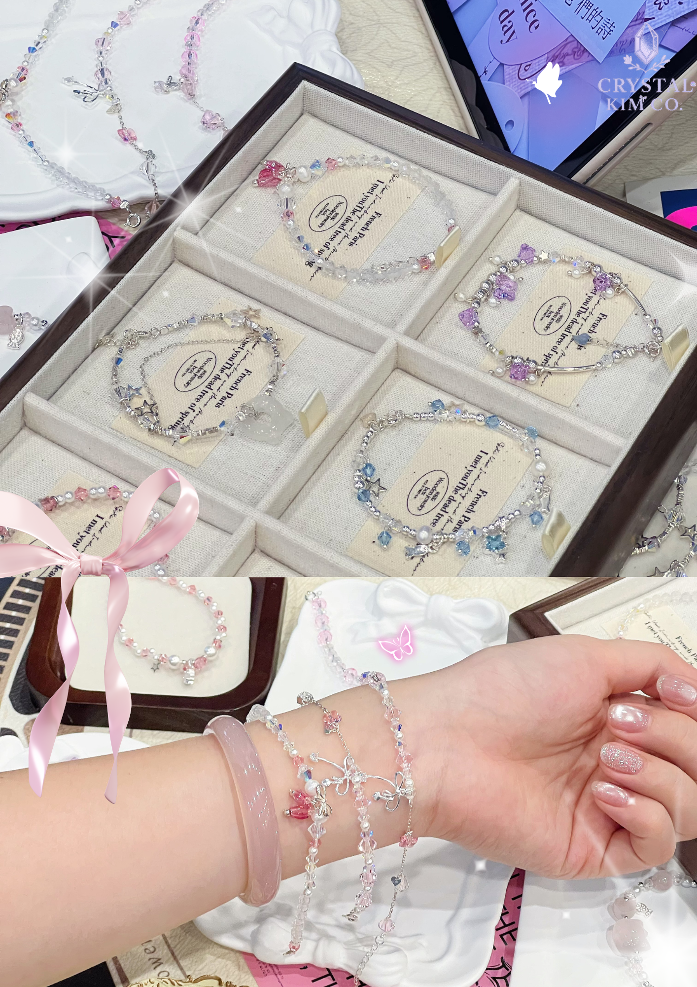 Kiko Bracelet - Silver 925 Swarovski Stone Handmade Bracelet