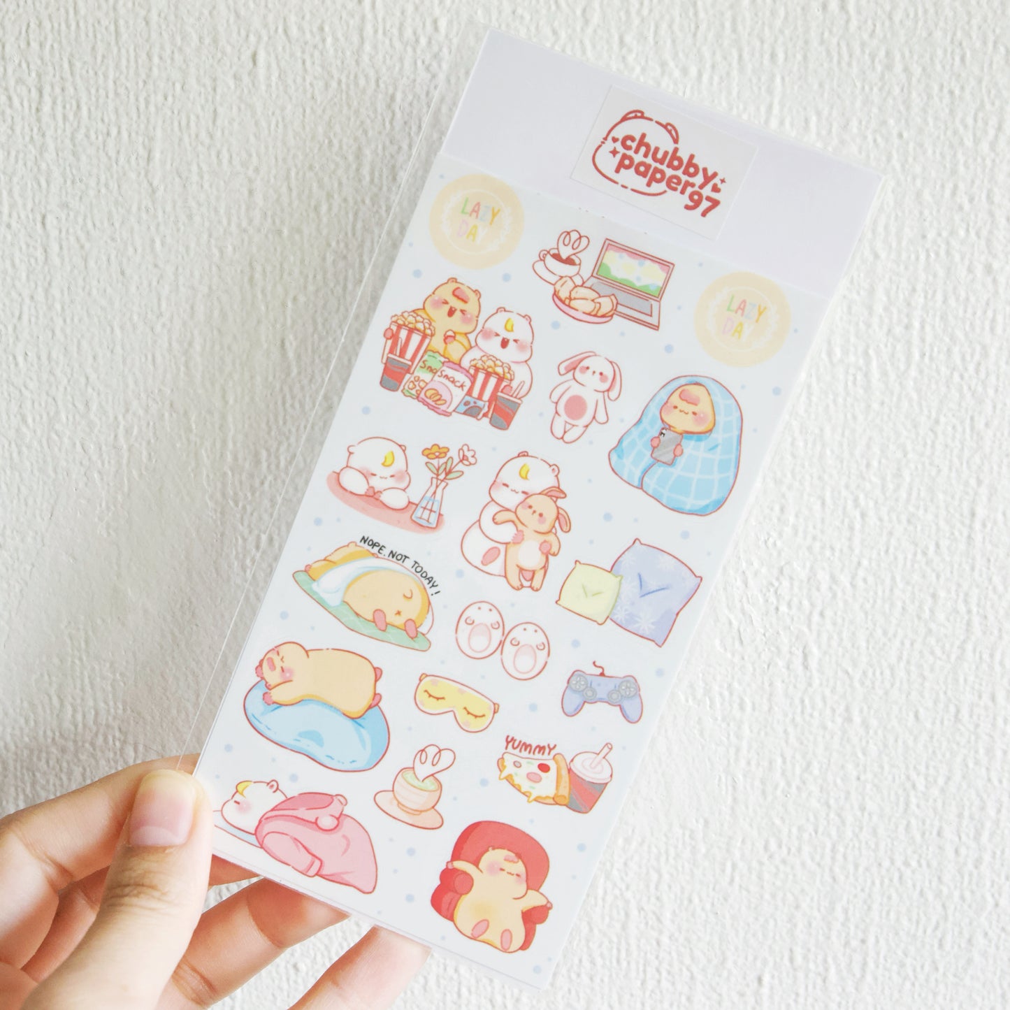 Lazy Day Sticker Sheet