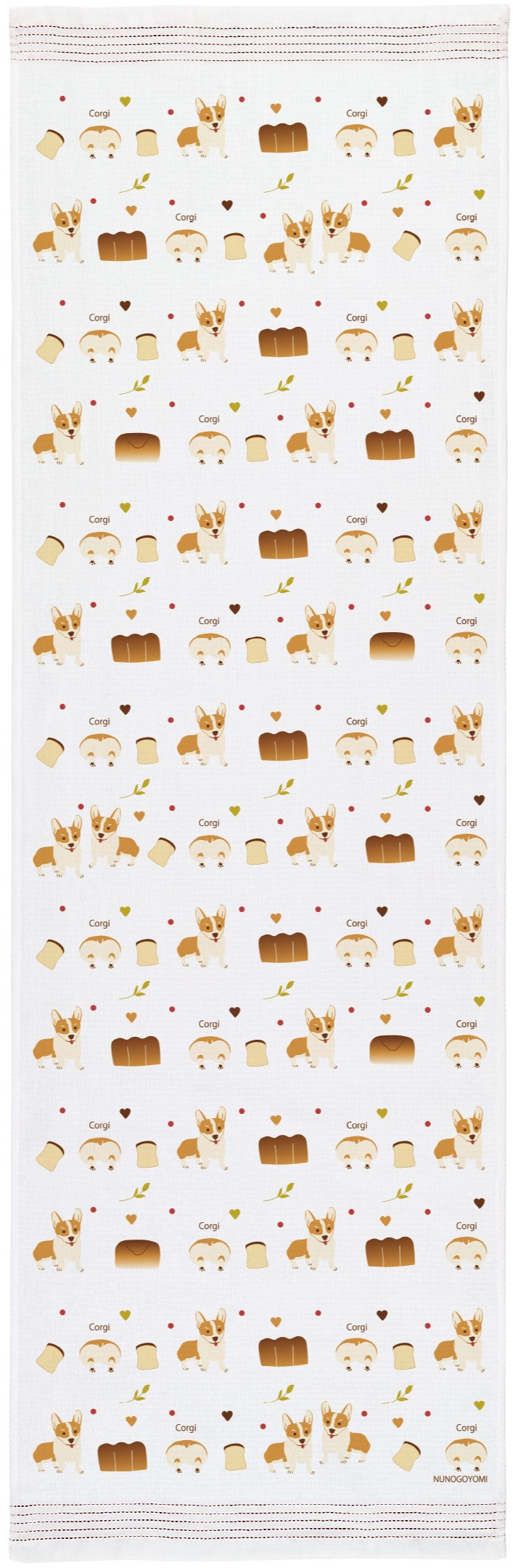 Corgi Tenugui Kitchen Towel - Made in Japan
