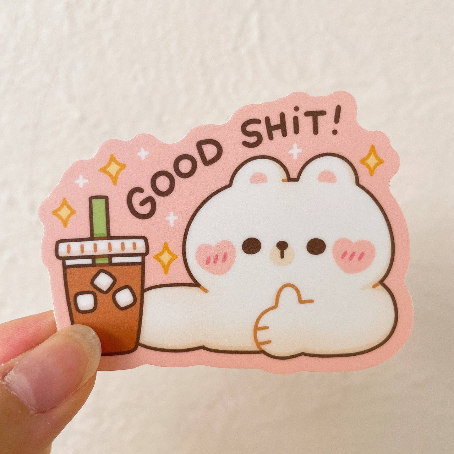 Good Shit Coffee and Matcha Bear Stickers