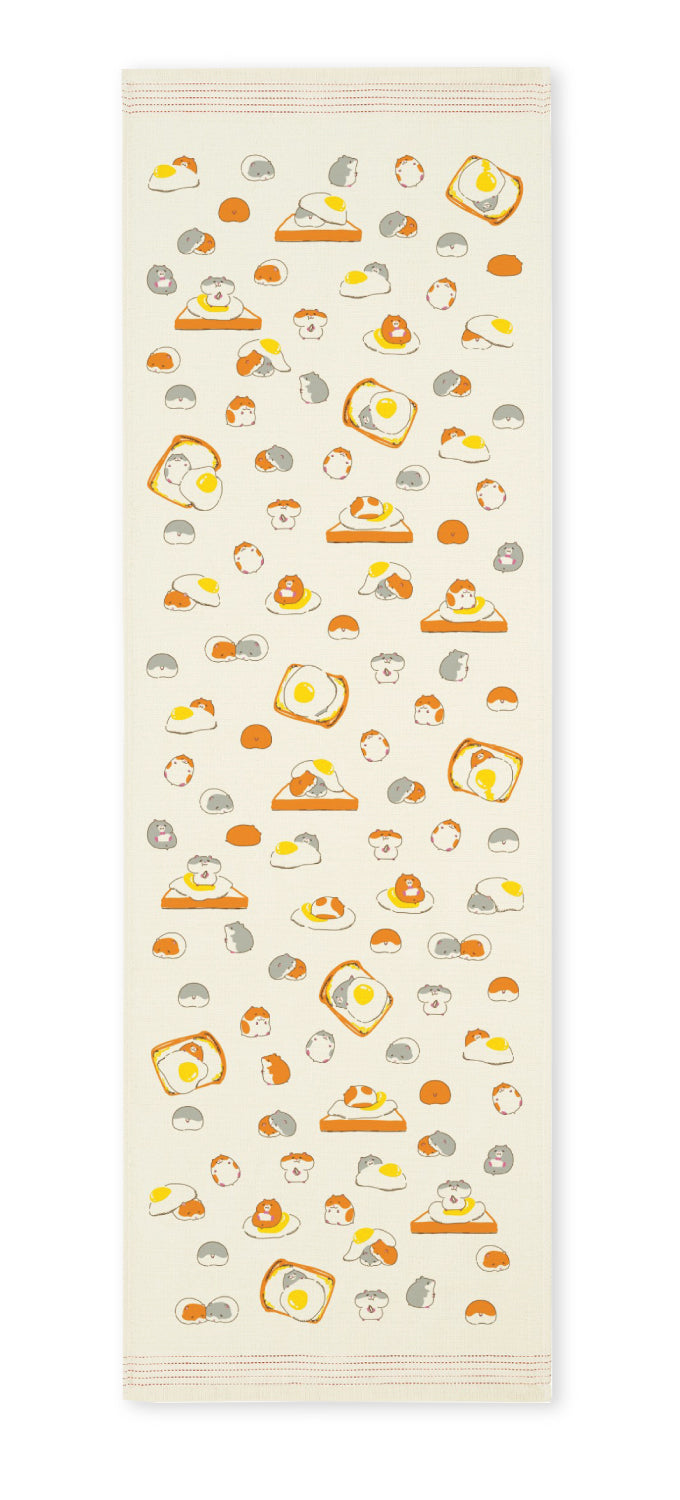 Tamago Cat Tenugui Kitchen Towel - Made in Japan