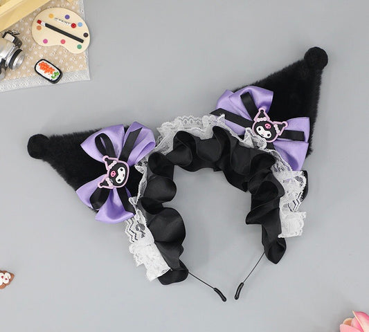 Kuromi Bunny Ears Cute Headband