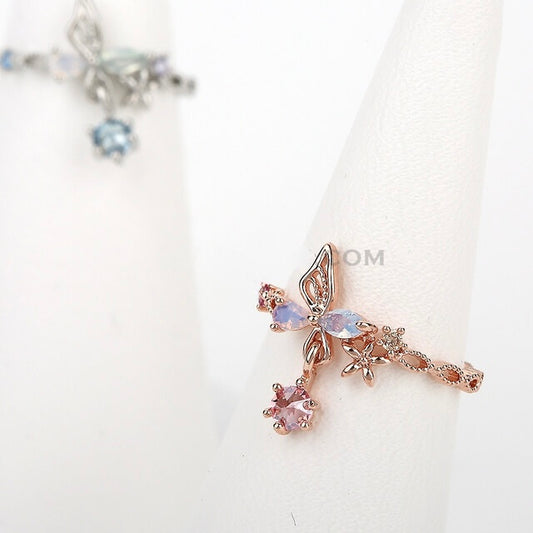 Pinkie Butterfly Ring Made in Korea - 2 colors