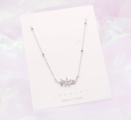 Love Letter Flower Korean Style Necklace