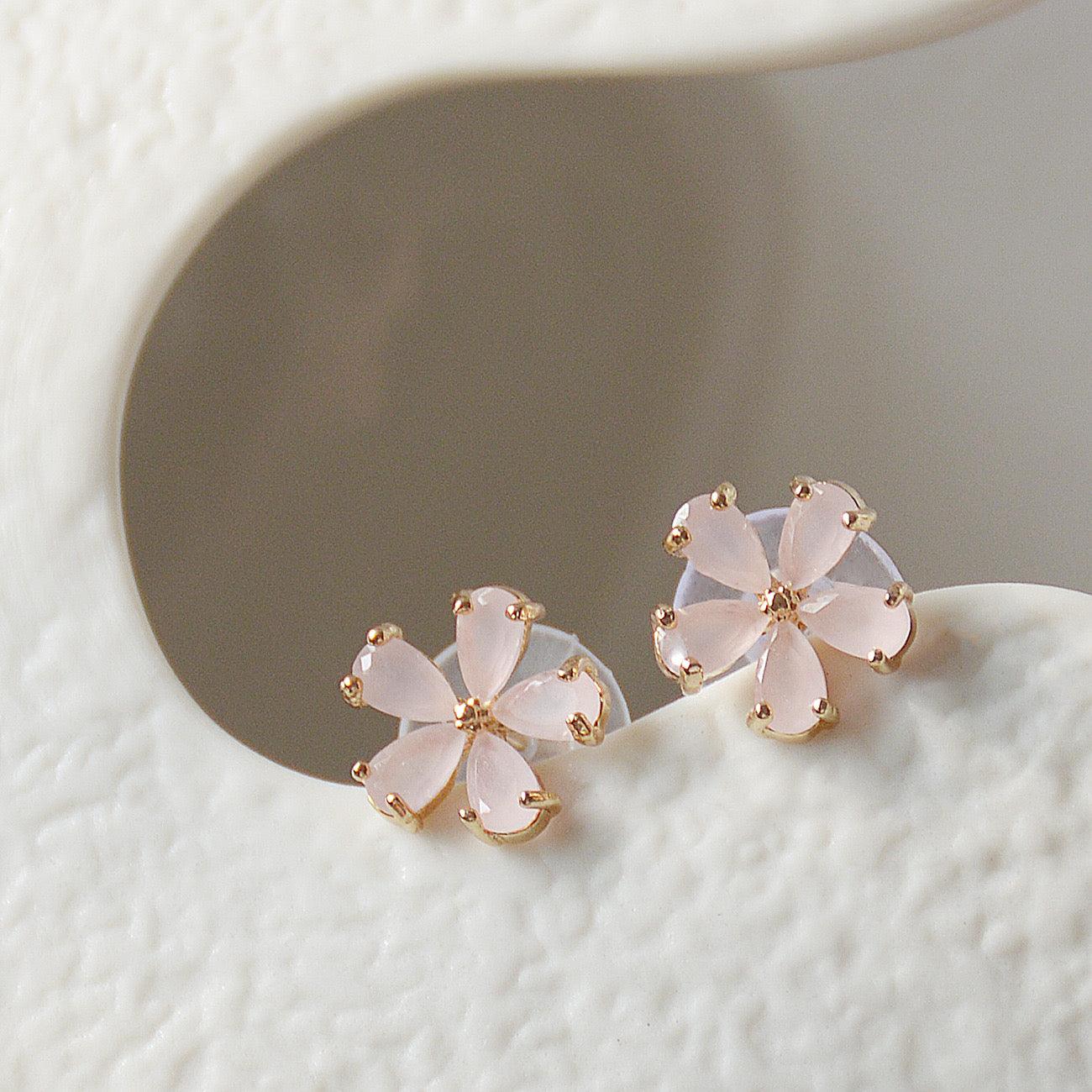 Korean Crystal Flower Snow Elegant Earrings