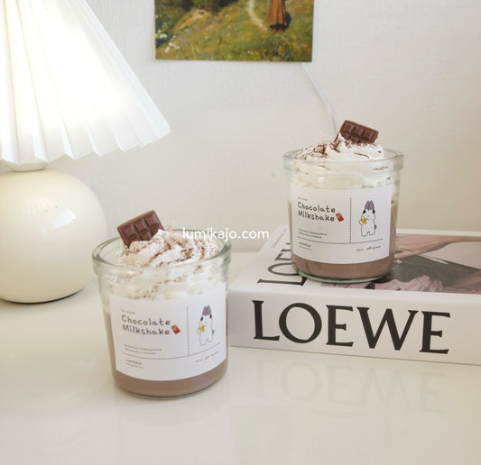 Chocolate Coffee Milkshake Candle - Handmade in Finland