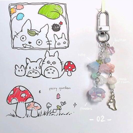 Summer Magical Forest Phone Charm/Key ring