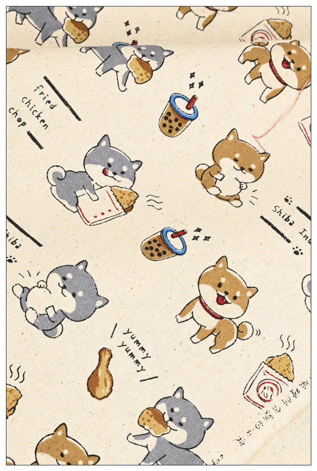 Shiba Inu & Snacks Tote Bag