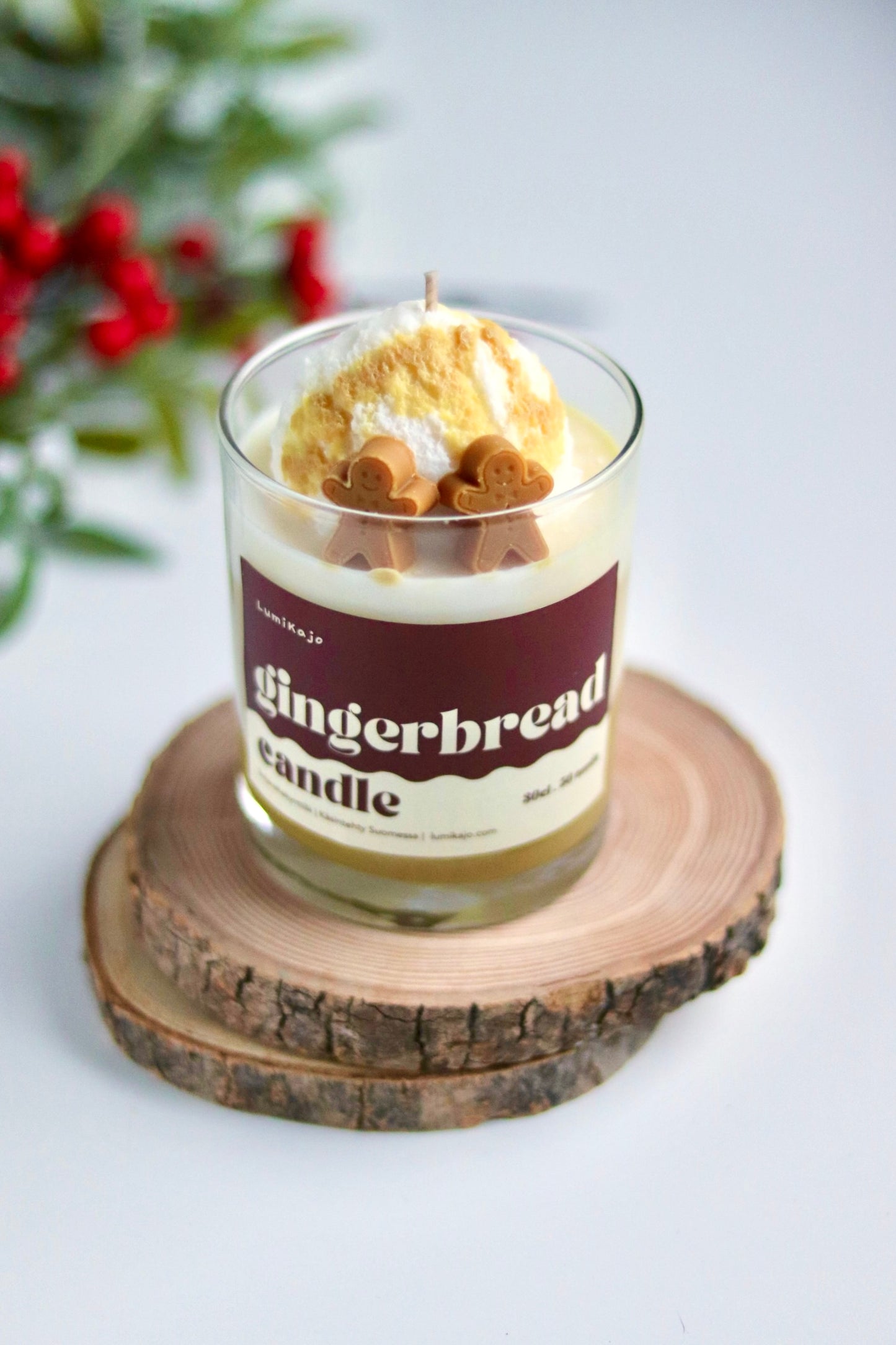 Gingerbread Scented Handmade Soywax Candle - Made in Finland