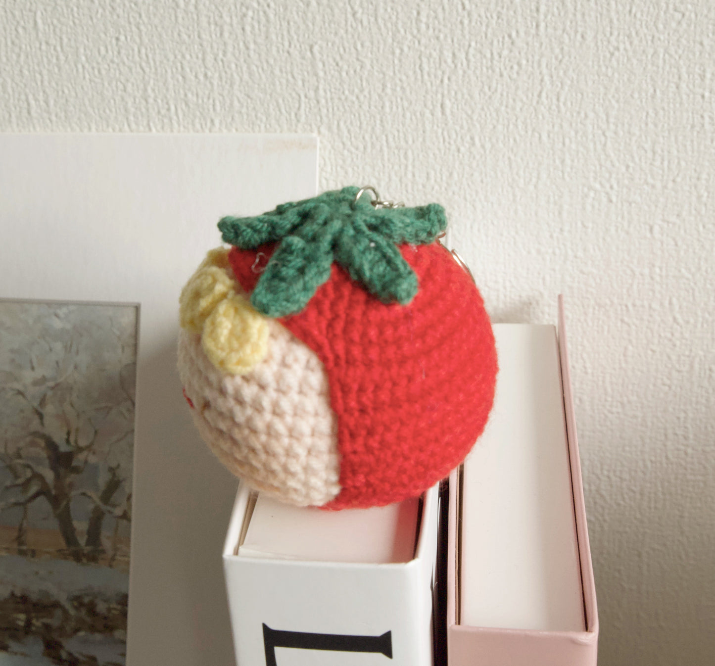 Tomato Mochi Handmade Crochet Keychain Bag Charm